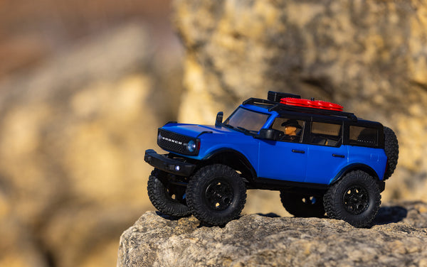 Axial 1/24 SCX24 2021 Ford Bronco 4WD Truck Brushed RTR, BLUE