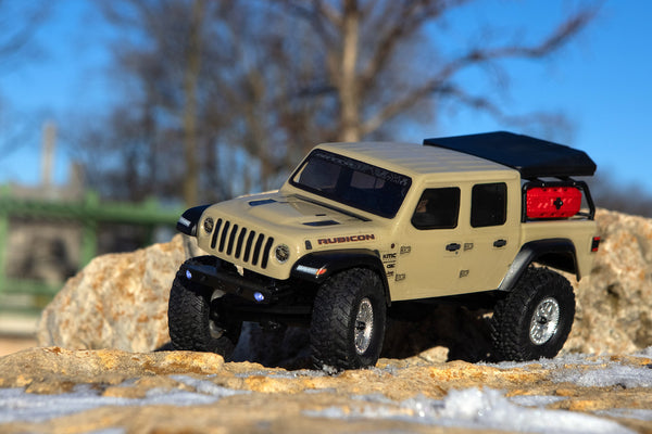 Axial 1/24 SCX24 Jeep Gladiator 4WD Rock Crawler RTR, Beige # AXI00005V2T3