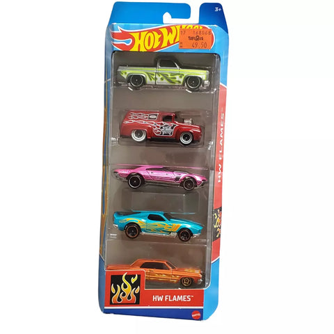 Hot Wheels HW Flames 5 Pack Set